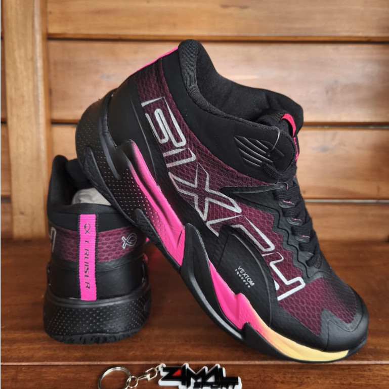 Sepatu Olahraga Volly Pria Dan Wanita Original Fixch Cruiser Black Magenta Silver Size 38-46 | Sepat