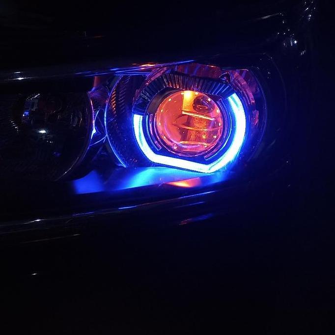 custom led devil lampu motor