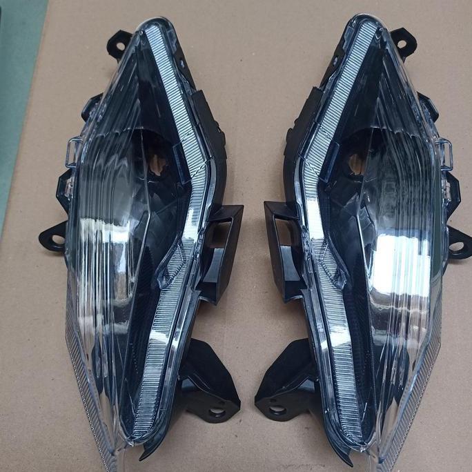 84945. Sen Depan Reflektor Hitam Beat Deluxe 2020-2021-2022-2023 Costum Smoke Beat Street new Led