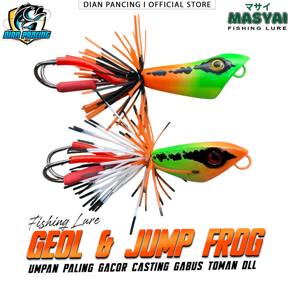 frog jaws geol dan Triangle Jump Frog Masyai Umpan Casting Segala jenis ikan