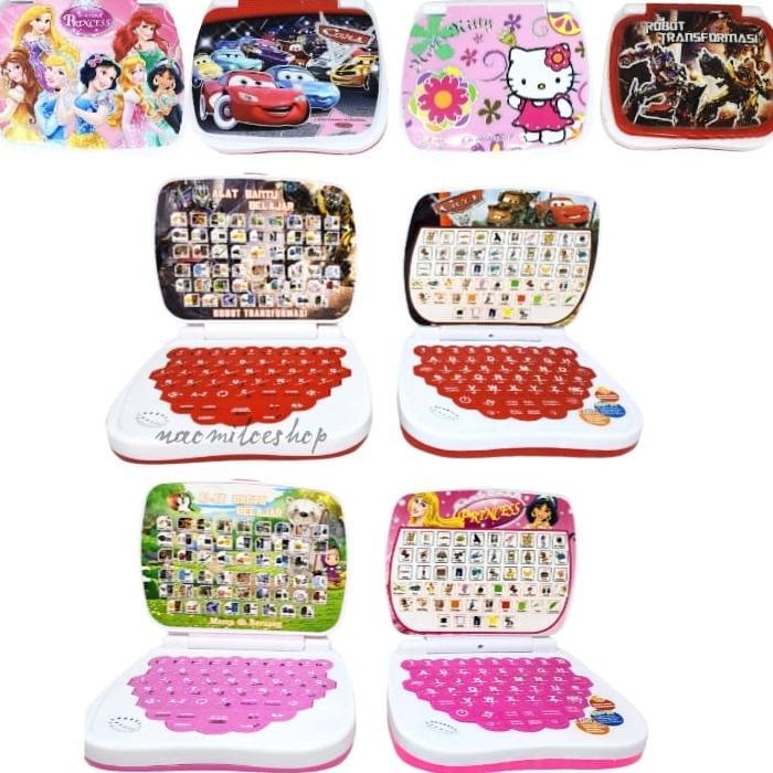 MAINAN EDUKASI MINI LAPTOP 4 BAHASA MAINAN LAPTOP ANAK LAKI LAKI DAN PEREMPUAN MURAH