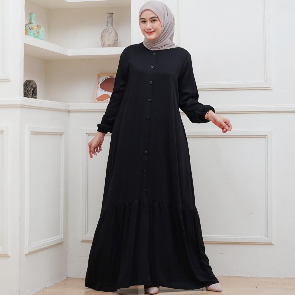 EXCLUSIVE GAMIS RAYON TWILL PREMIUM TEBAL GAMIS RAYON POLOS SUPER BAJU MUSLIM BUSUI KANCING DEPAN