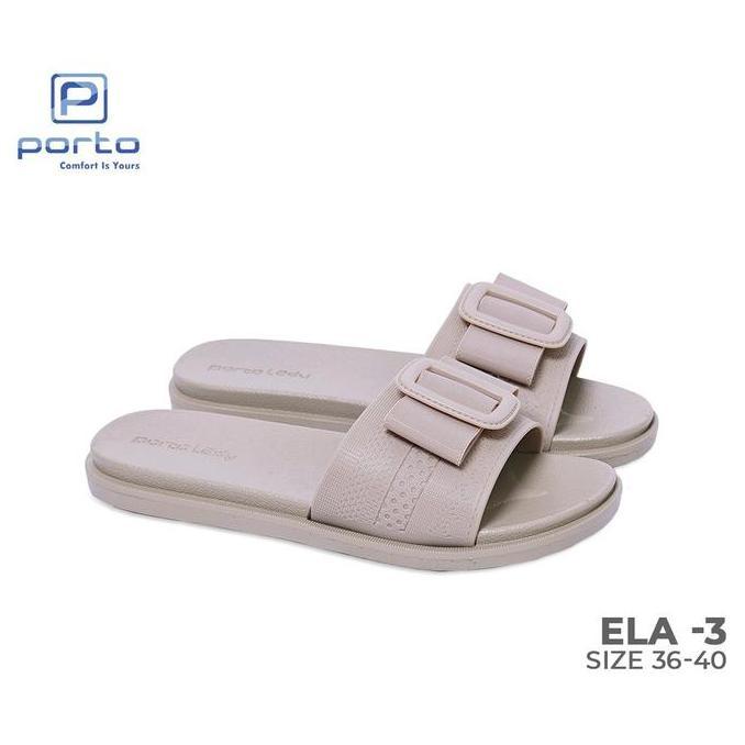 Cutegirls- Sandal Selop Karet Nita Jelly Slop Kekinian Anti Slip Porto Lady Ela Sandal Shoes