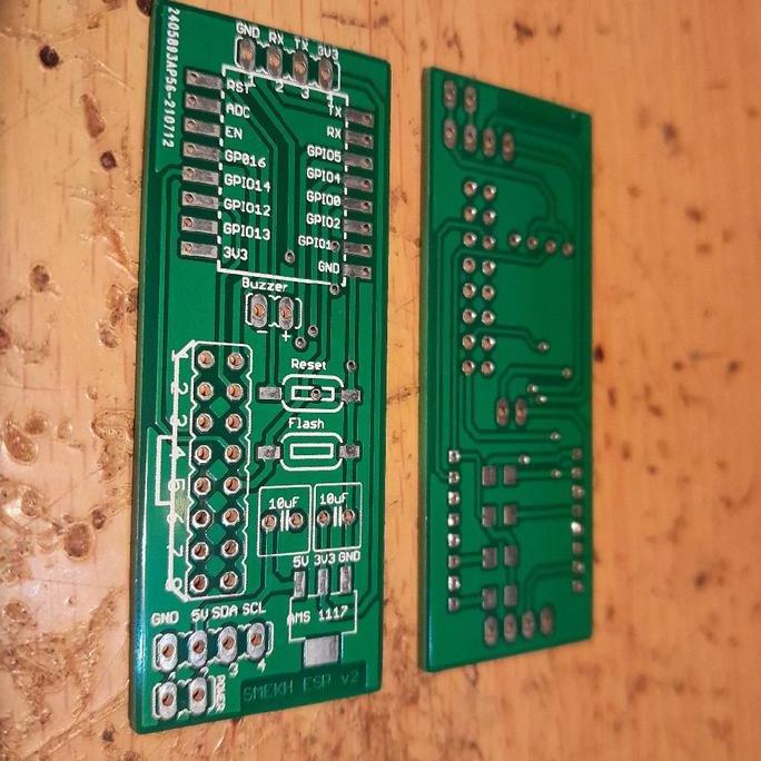 PCB ARDUINO WEMOS ESP12 SMD RTC 2X HUB JWS CLOCK BBM27