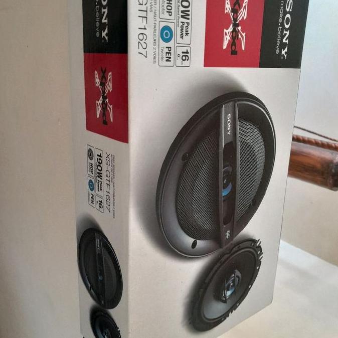SPEAKER SONY XPLOD 2 WAY XS-GTF1627 XS GTF 1627  190W 190WATT 6.5" 16CM AUDIO SEPASANG USED TESTING 