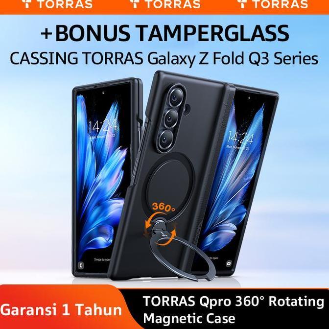 TipisTORRAS Casing compatible for Z Fold 7 360 Stand Multifungsi Casing Hybrid Anti-Bentur & Magneti
