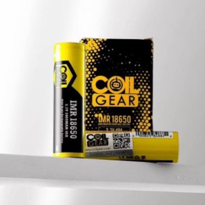 Baterai 18650 Original Coil Gear Kuning 3000Mah Harga Satu