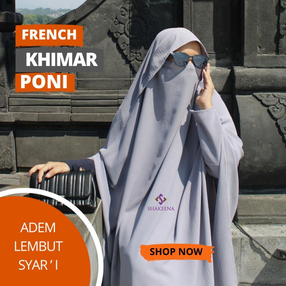 Termurah French Khimar Poni Jumbo Adem - Long Frenchkhimar Poni - Long Fk Syari