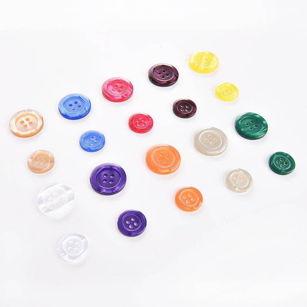 (144 Pcs) Kancing Jas Safari Lengkap Baju Plastik Besar Jumbo 2 Cm 4 Lubang Termurah Harga Grosir