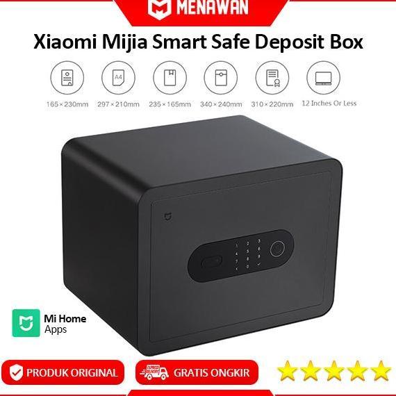 Xiaomi Mijia Smart Safe Deposit Box Fingerprint Safety Box Brankas