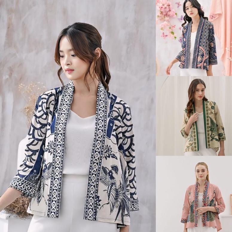 Outer Batik Wanita - Alisson Outer - Blazer Batik - Batik Modern- Batik Premium - Batik Murah -{241 
