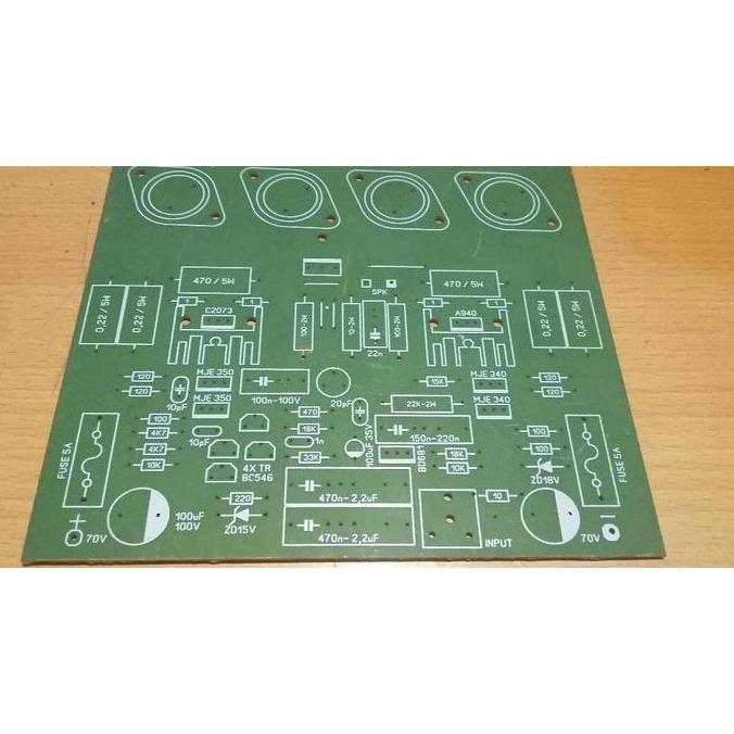 PCB POWER AMPLI BLAZER MONO FINAL JENGKOL SERIES BAHAN PERTINAX BBM27