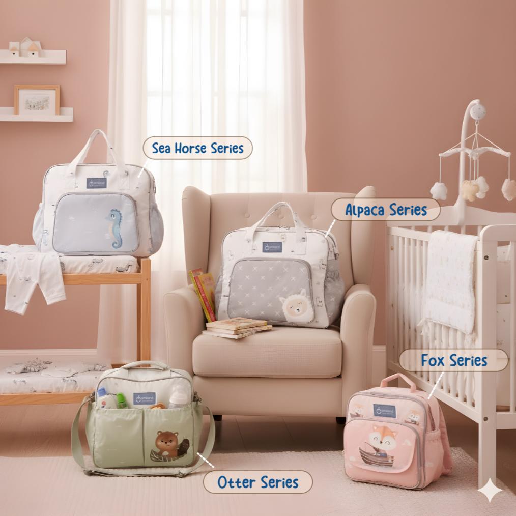 Hot Deals Tas Bayi Omiland Tas Multifungsi Tas Selempang Diaper Bag Besar Medium Kecil Banyak Kanton