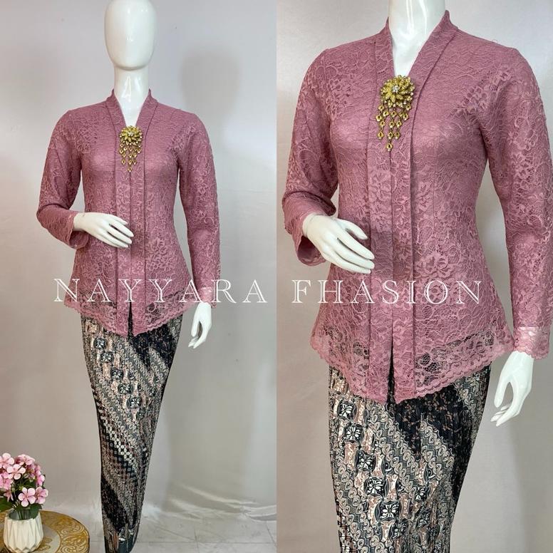 BESTPROMO Kebaya Kartini/ Kebaya Set Floy Termurah/ Kebaya Remaja Modern /Kebaya Wisuda Setelan Keba