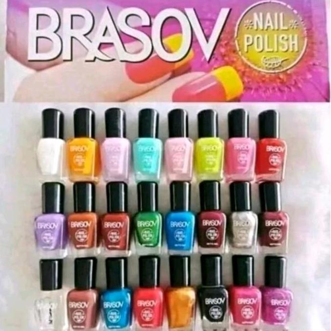 BRASOV KUTEK 1BOX [24PCS] /24 WARNA- Nail brasov