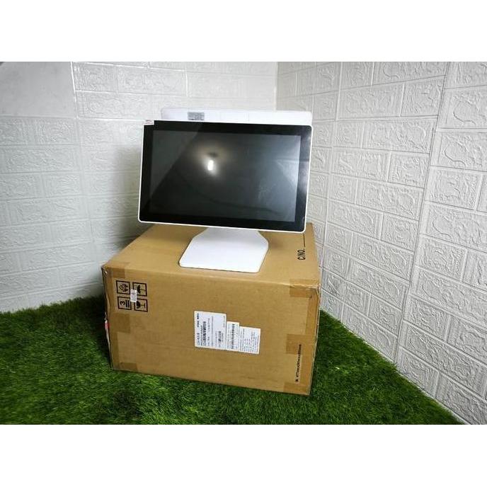 PC Kasir Zonerich Touch screen POS Terminal ZQ-T8360 Dual Layar 15inch Intel Celeron J1900 OS Window