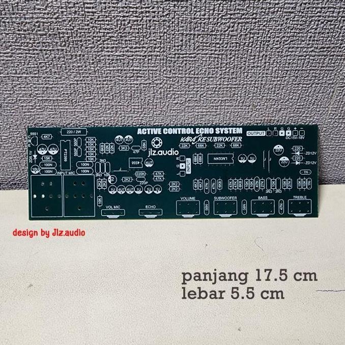 Terbaru PCB TONE CONTROL STEREO MIC AKTIF ECHO SUBWOOFER 6 POTENSIO omlemon66 dijamin