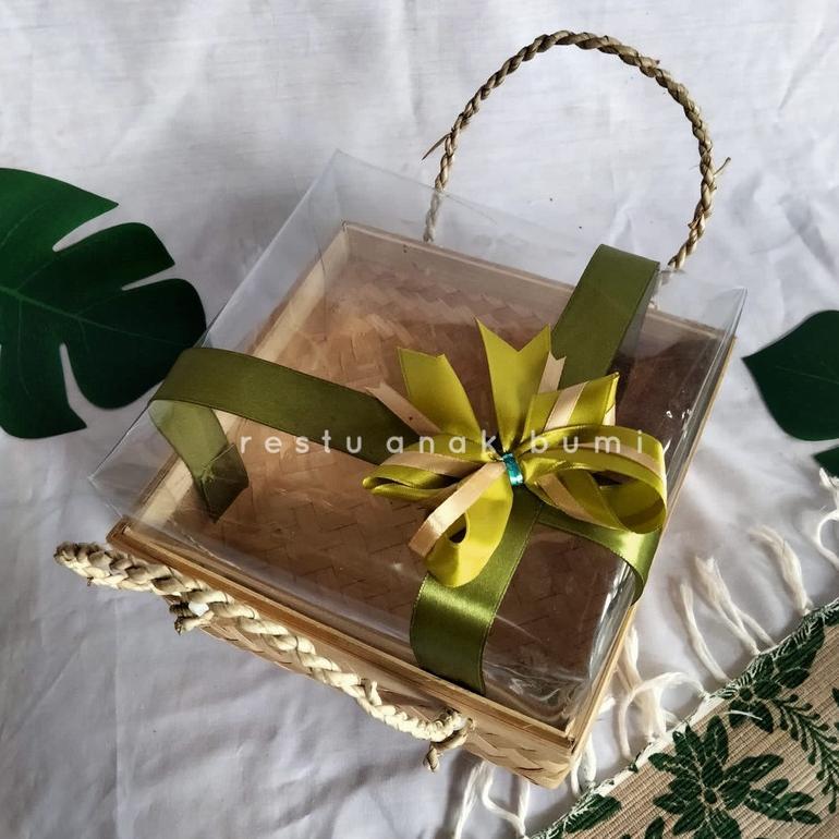 NEW (BMT) wadah parcel wadah hampers kotak seserahan keranjang hantaran  Seserahan 20cm Cangking pit