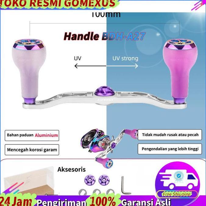Termurah (Heavy Game) Gomexus Bdh-A27 Twin Handle Reel Bc Heavy Duty Dan Big Game Serat Aluminium 10