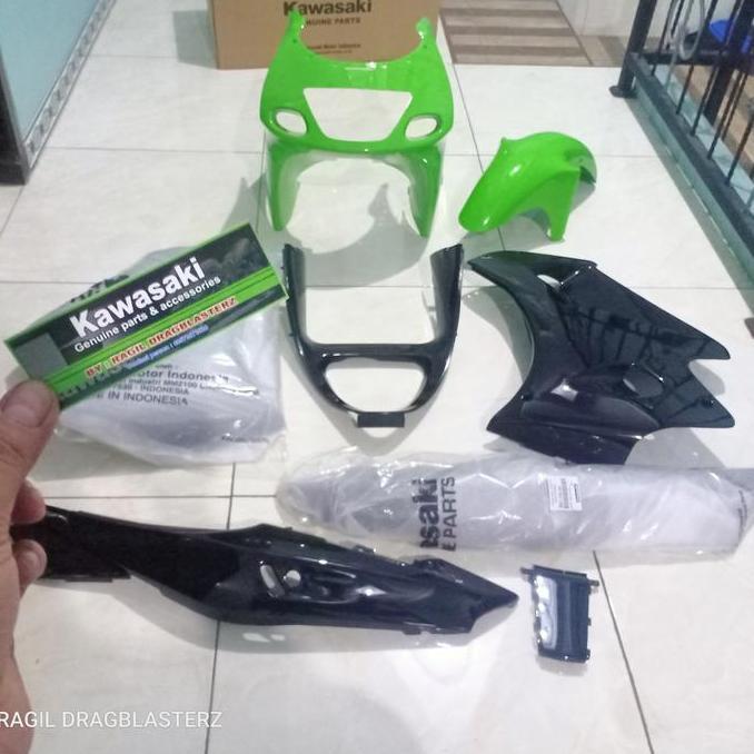 TERMURAH - full cover body set ninja rr old SE 2009 hijau hitam original