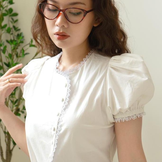 Rice Blouse - OWNION Lebaran Collection | Atasan Katun Wanita | Blouse Renda Wanita KS