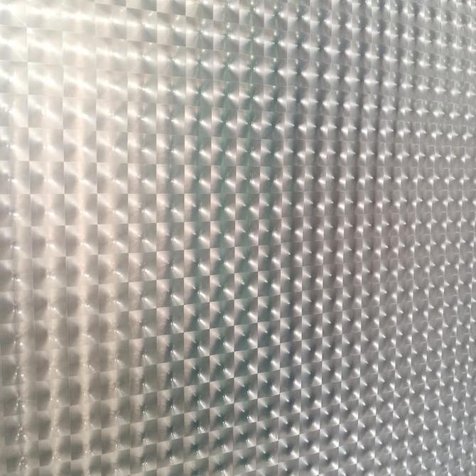 Tobteng- Fiber Pagar Plastik Penutup Pagar Putih Motif 3 D Harga Permeter