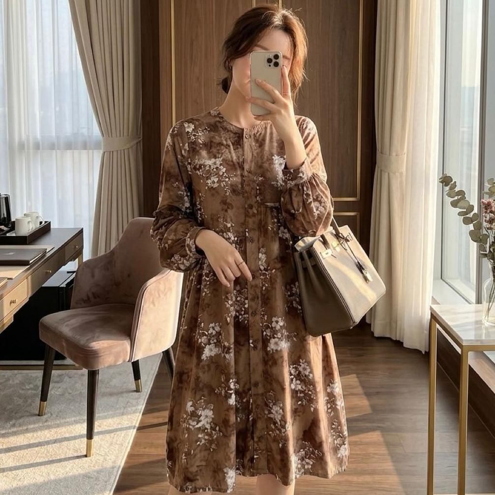 WAJIB PUNYA DAISY TUNIK RAYON VINTAGE PREMIUM MOTIF BUNGA / ATASAN MUSLIM WANITA BUSUI / BAJU ATASAN