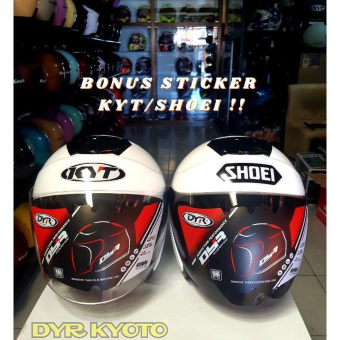 HELM KYOTO    FREE  STICKER  KYT / SHOEI .VISOR IRIDIUM  DAN PAKET GANTENG