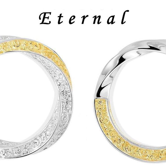 Cincin Couple-Eternal Cincin Couple Tunangan Chinese Style Trendi Dan Unik,Cincin Couple Pasangan Al