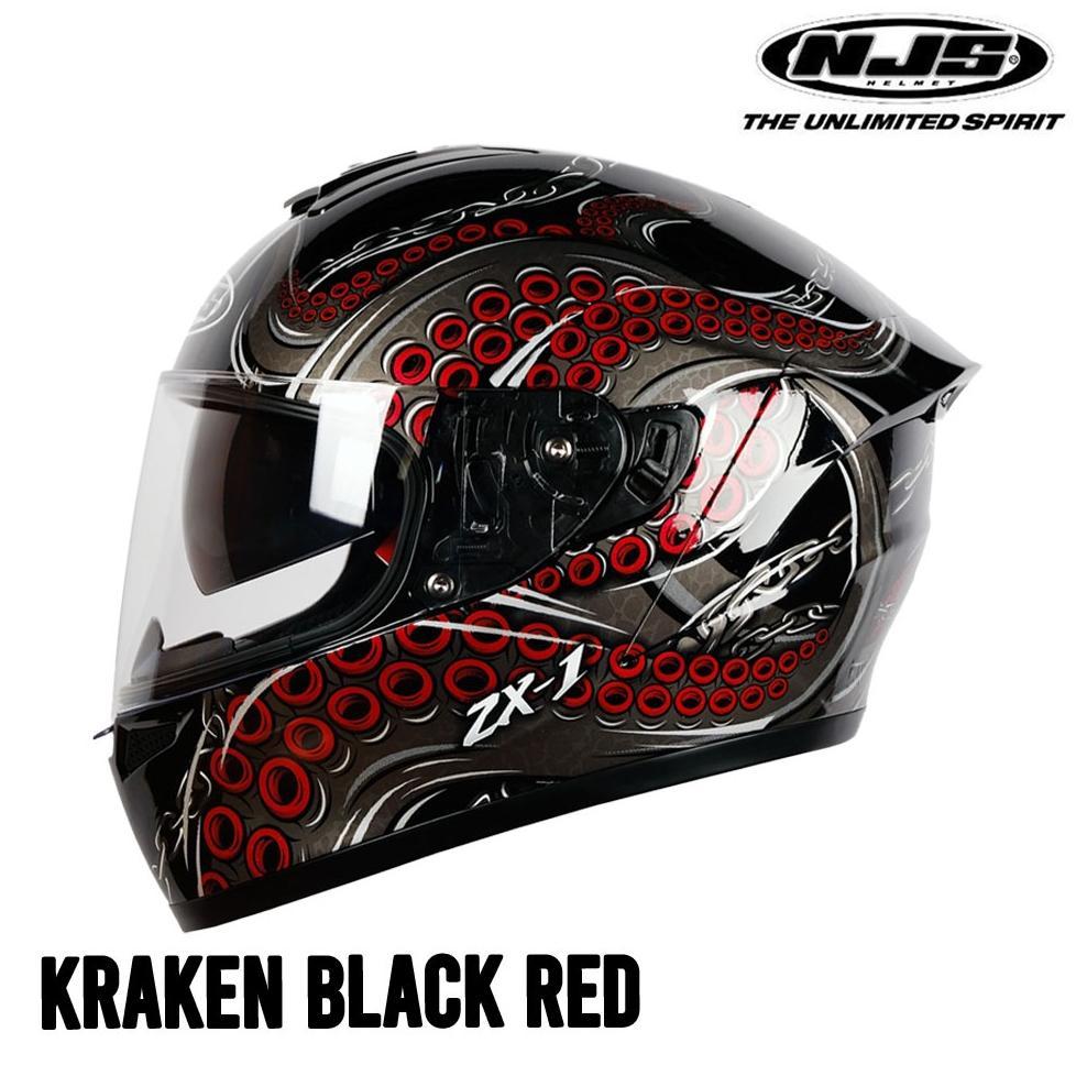 Helm NJS ZX-1 Kraken Full Face DV Helmet