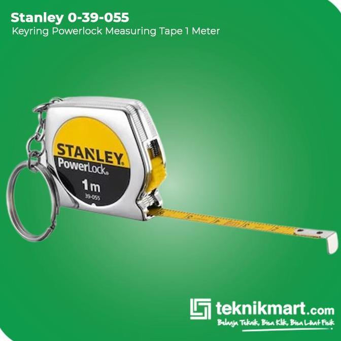 Stanley Keyring PowerLock Measuring Tape / Meteran Manual 1 Meter 0-39-055
