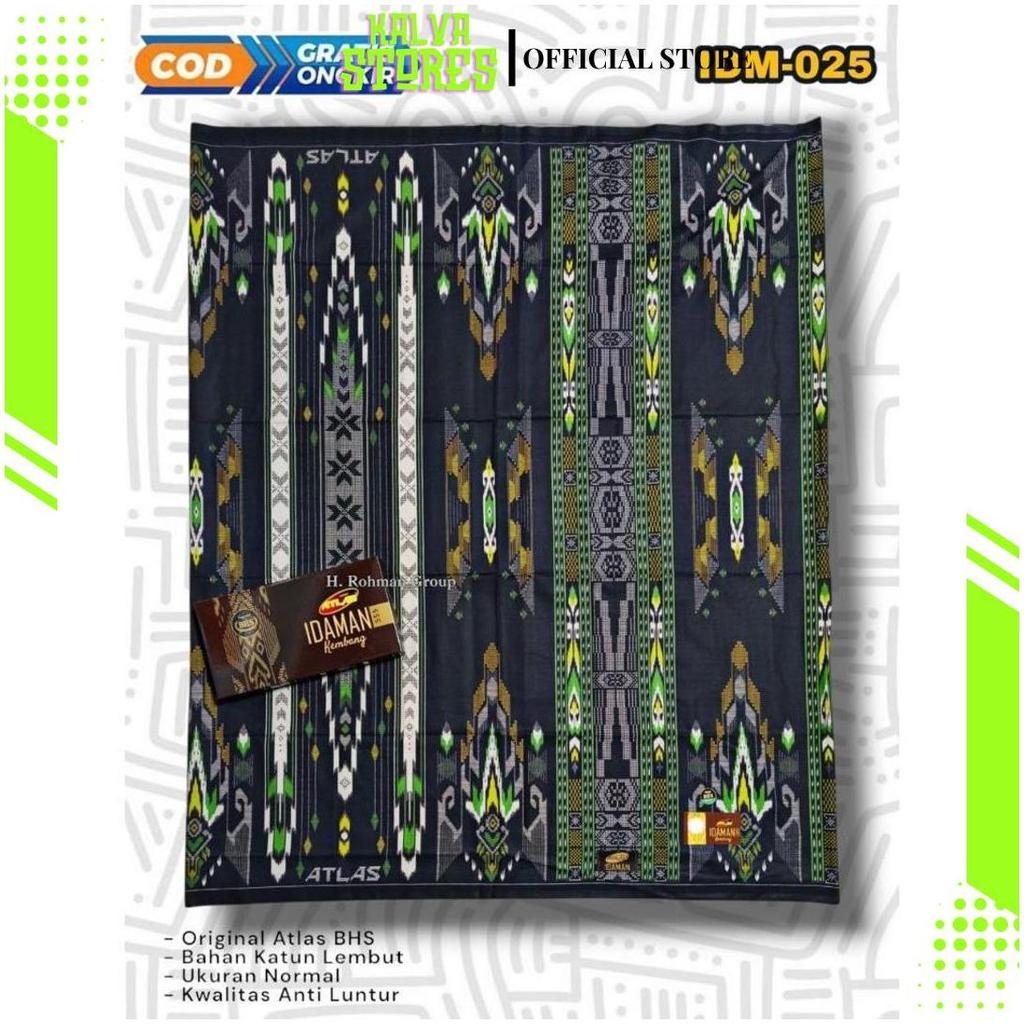 Sarung Atlas Batik Hitam Idaman | Sarung Atlas Super Premium | Sarung Atlas Idaman Batik SGE SP Sale