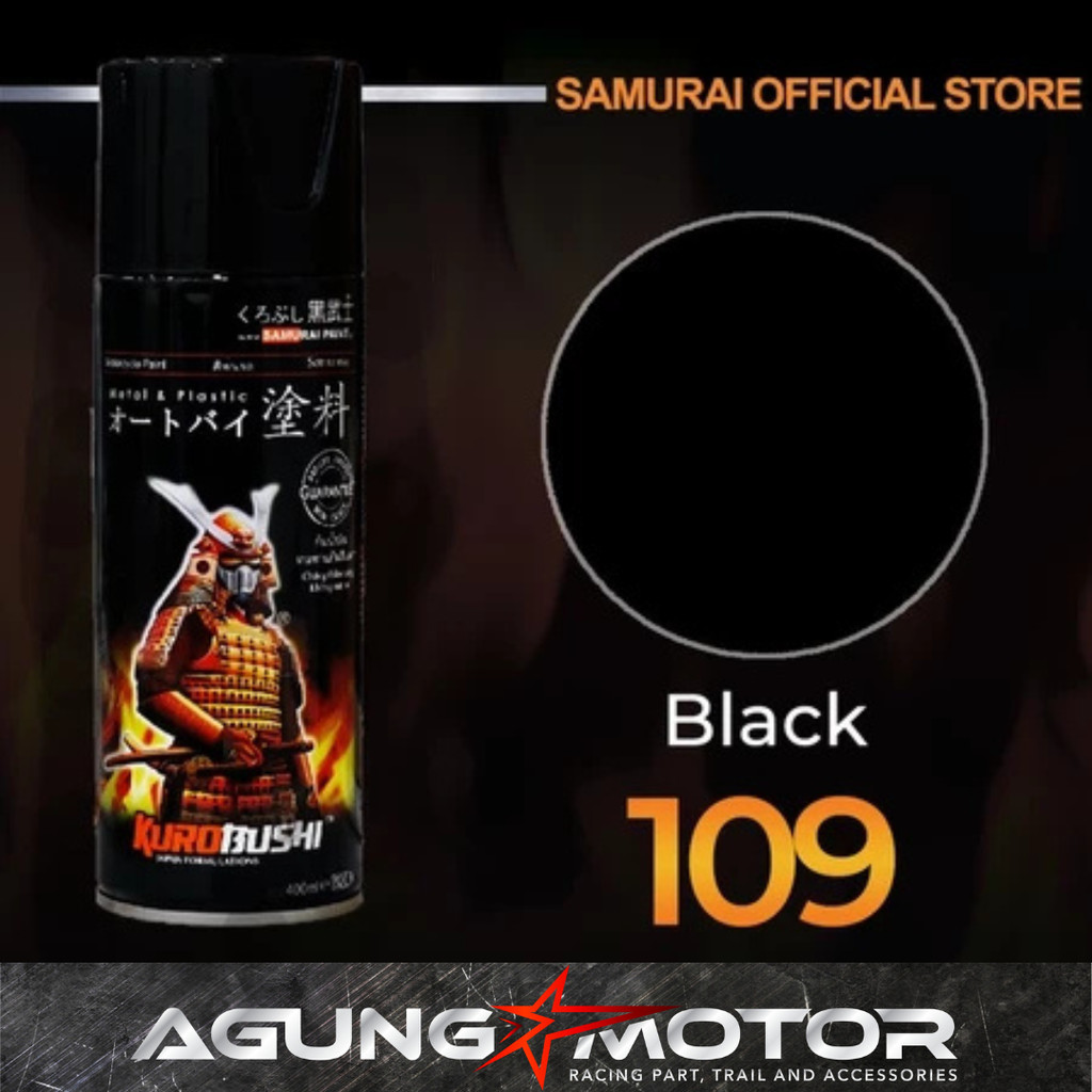 Samurai Paint Black 109 Hitam Glossy #109