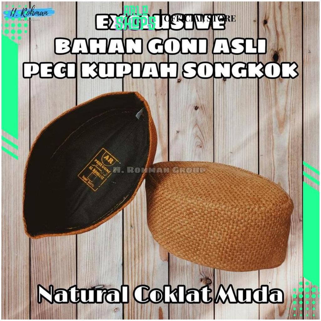 peci karung goni/peci goni/peci goni NU/peci goni coklat/peci goni coklat matang SP Teratas