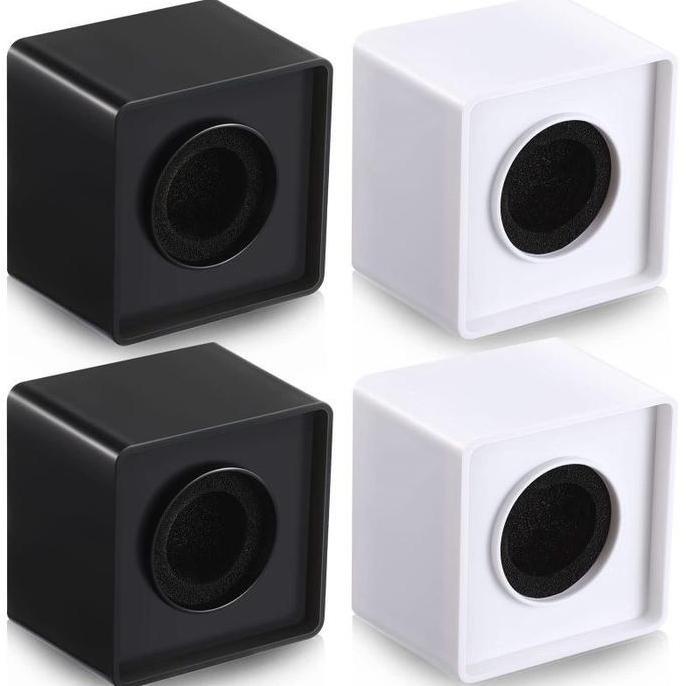 JHONXIE Abs Microphone Holder Mic Flag Mikrofon Interview Cube Logo Station Mic Holder Untuk Wawanca