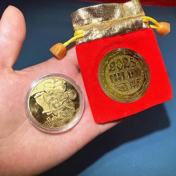 CIEN Feng Shui Koin Emas Souvenir Gold Coin Emas Koin Keberuntungan Koleksi