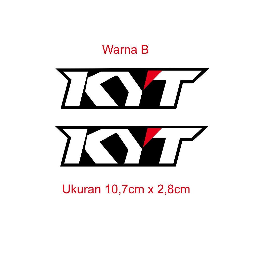 Stiker Print Cut Helm KYT / Cutting Stiker Helm KYT 1 set isi 2 pcs