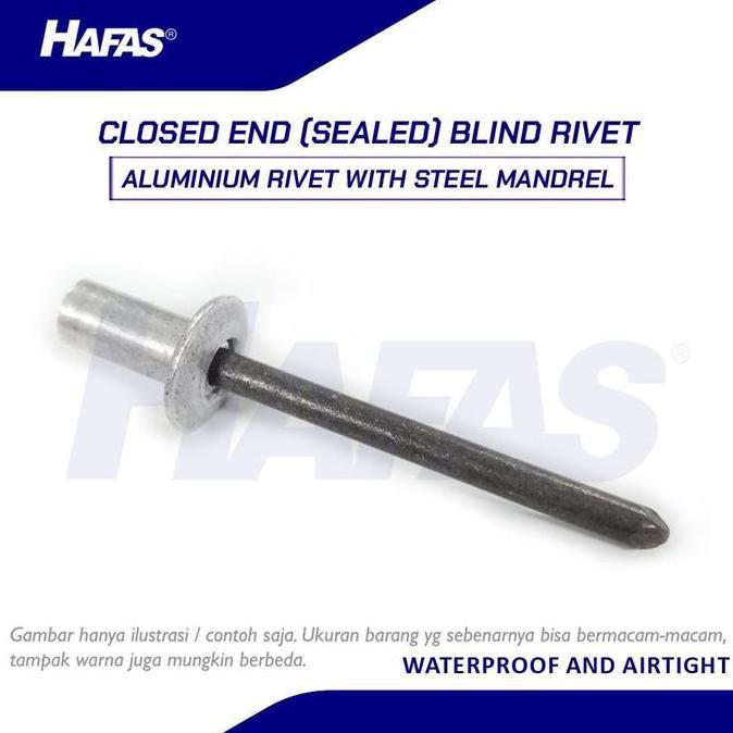 Blind Rivet Closed End M 4,8 x 12 [3,6 - 5,6] | Paku Rivet - 1 BOX (500 pcs)