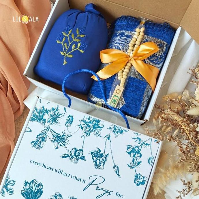 Misnah78 - [BARMU] PAKET MUKENA DAN SAJADAH TURKI PACKING BOX KADO GURU HADIAH ULANG TAHUN WEDDING H