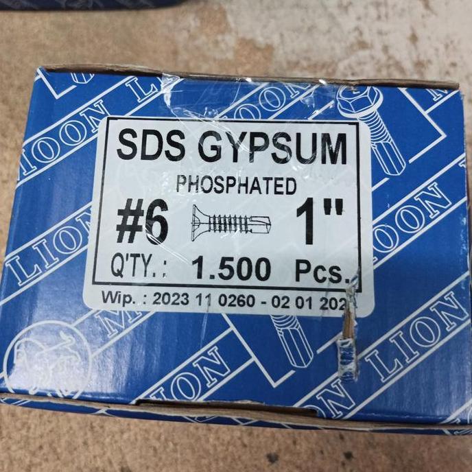 Sekrup SDS Gypsum 6 x 1 isi 1500