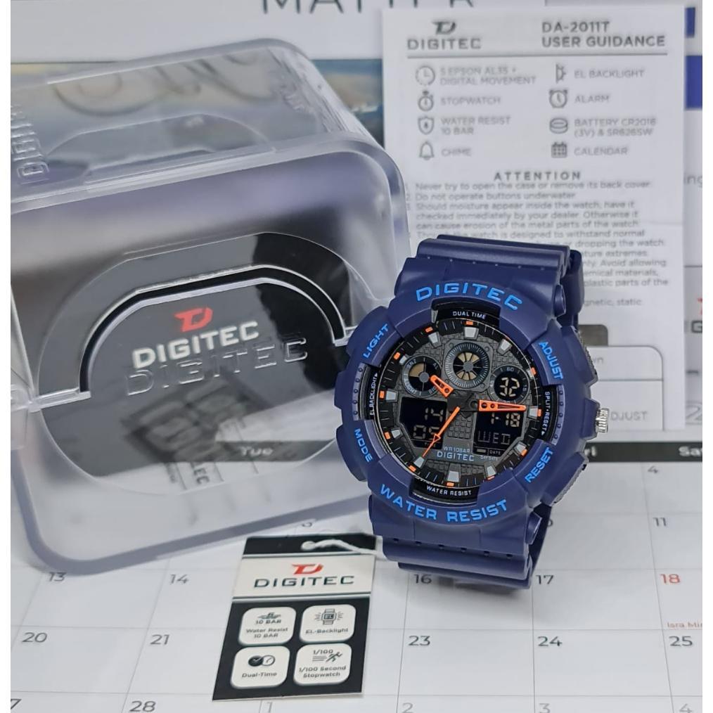 PREMIUM Jam Tangan Pria ORI DIGITEC DG 2011 / DG-2011T / DG 2011T / DA 2011 Original Watch Digital A
