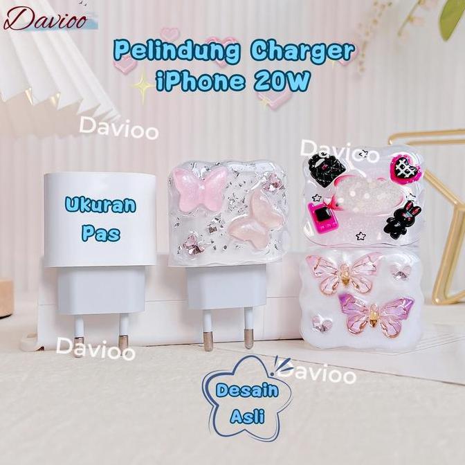 Pelindung Charger For iPhone 20W 1Set 5 Item Pelindung Kepala Charger & Kabel Untuk Charger Original