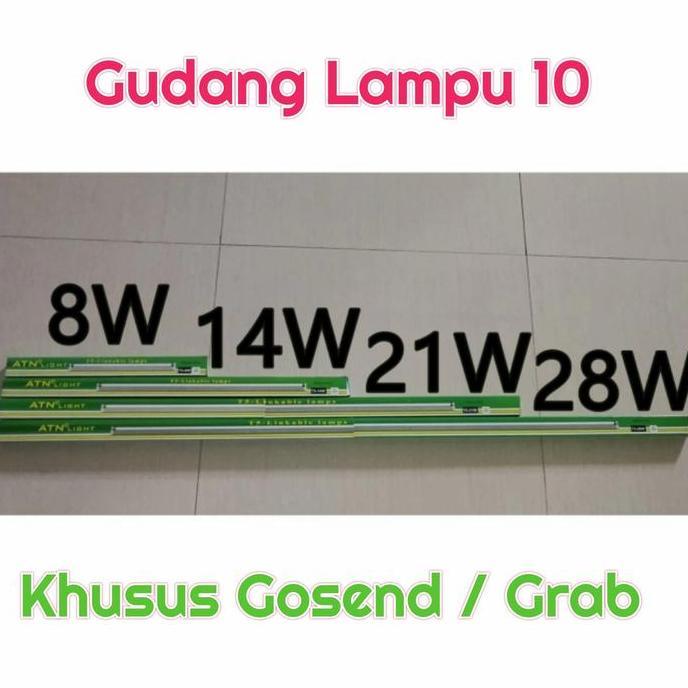 Trg- New- Kap Lampu Neon Tl T5 Set 8W 14W 31W 28W