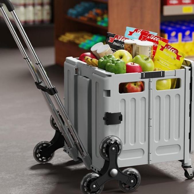 PROMO - KAGK - Troli Barang Troli Belanja Keranjang Anabul Keranjang Lipat Jumbo Belanja Roda Troli 