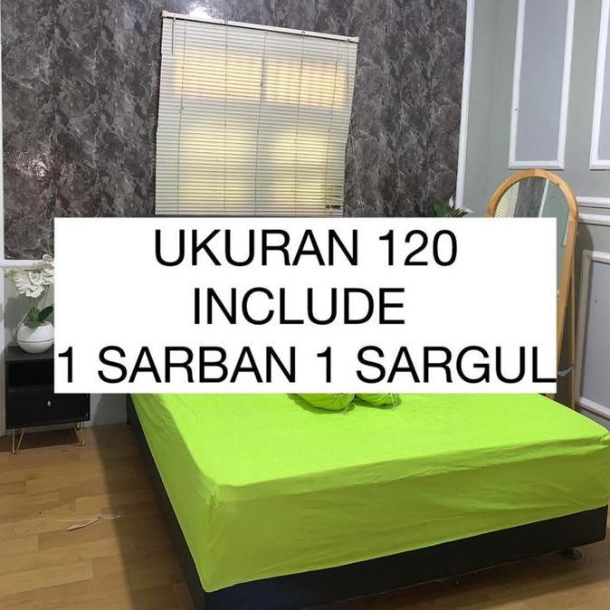 TERBARU - SPREI RUMBAI POLOS TINGGI 20 UKURAN 160 || 180 || 200 || BAHAN KATUN || HOME MADE