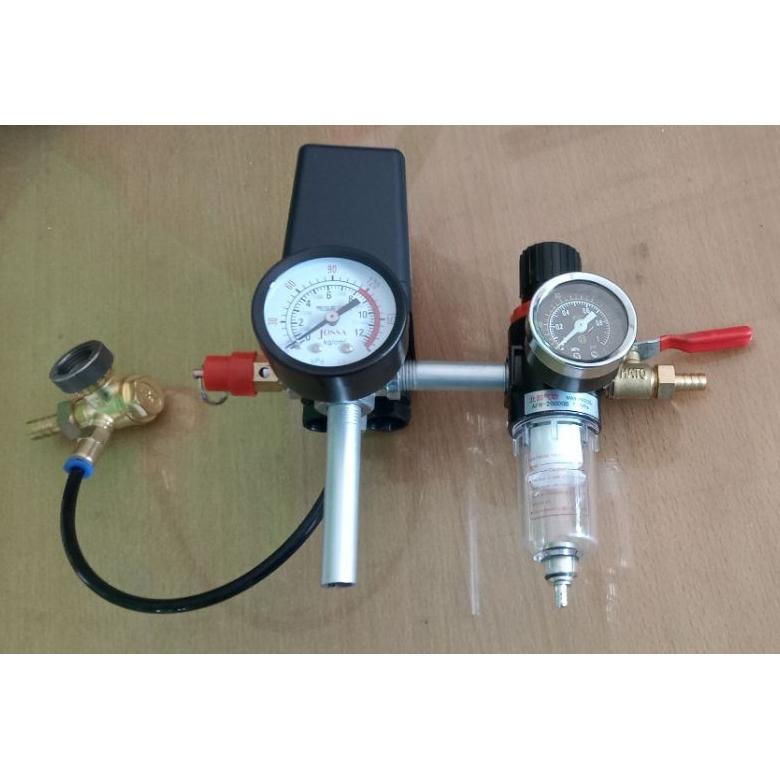 Otomatis Fullset Rakit Kompresor +Filter Regulator