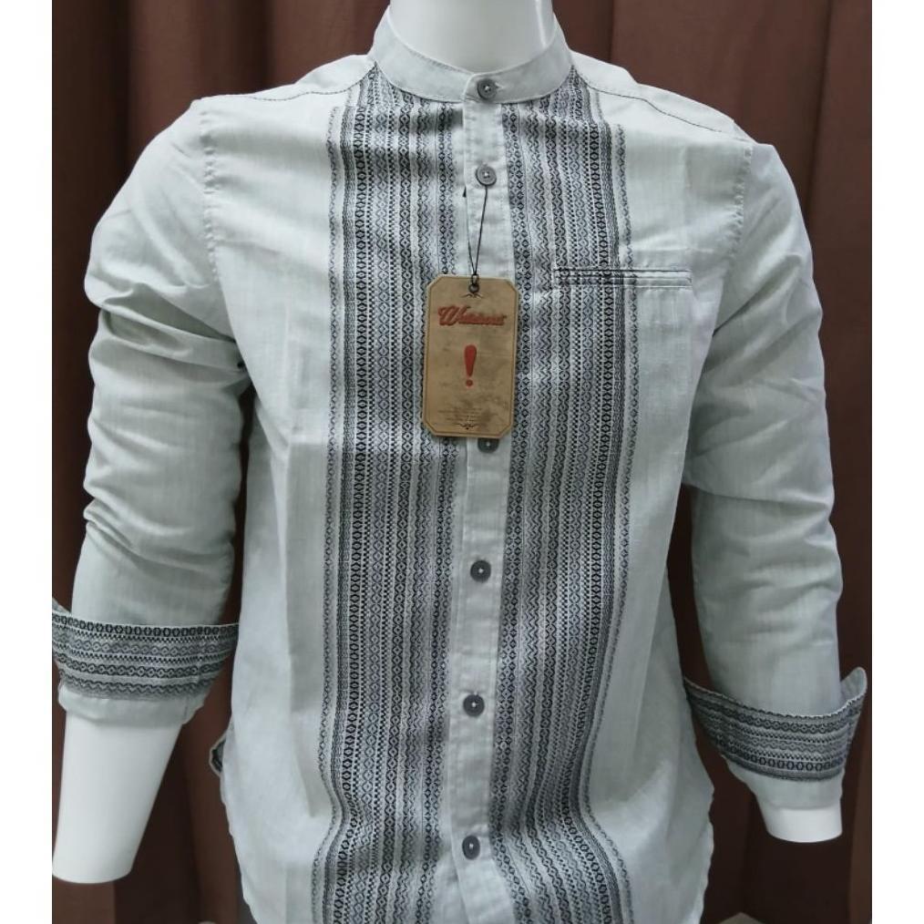 PROMO PROMO KEMEJA KOKO WATCHOUT CASUAL LENGAN PANJANG REGULAR FITT ORIGINAL