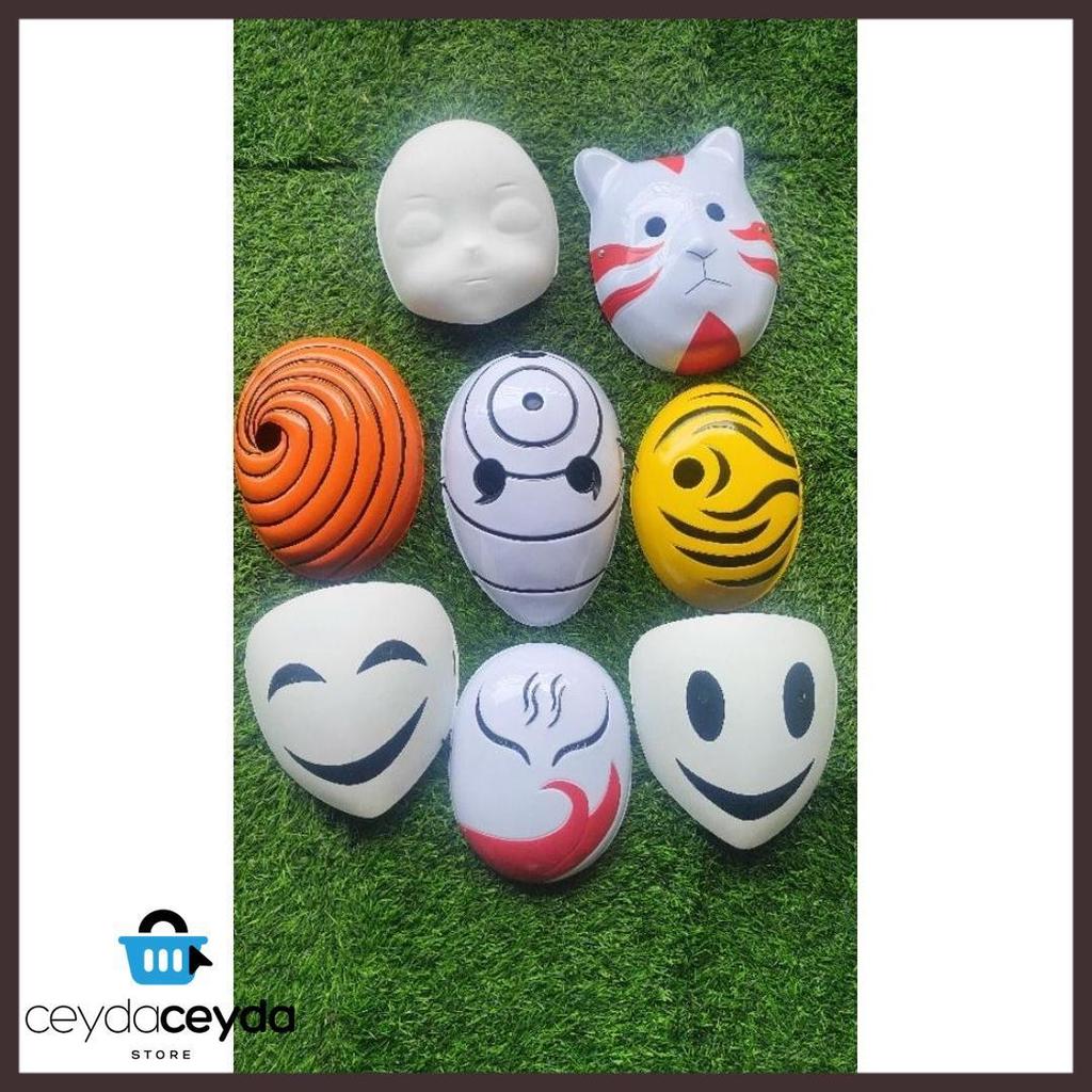 Terlaris Topeng Uciha Obito - Topeng Obito Uchiha Oranye - Topeng Tobi Kuning - Topeng Ninja Naruto 