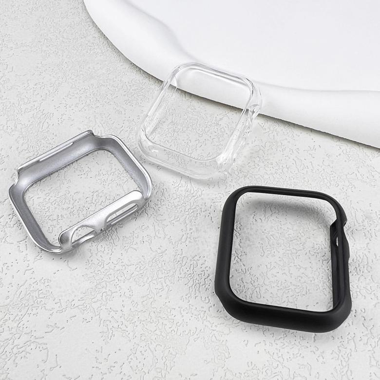 TERMURAH Hard Bumper No Glass PC Case for Apple Watch SE 2 IWatch Series 10 9 8 7 6 5 4 3 2 1 Ultra 