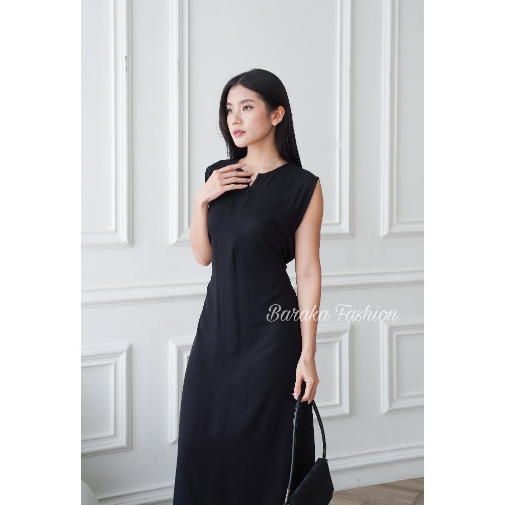 TERBARU Inner Dress Rayon Twill Tali Pinggang Inner Gamis Rayon Tanpa Lengan Manset Dress Span Baju 
